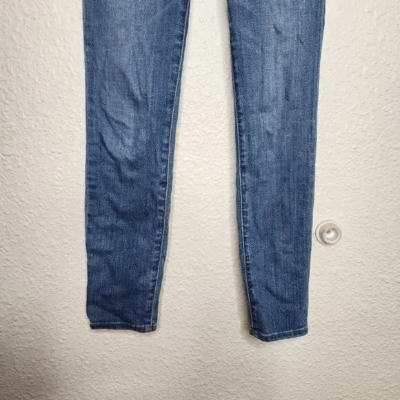 Madewell 11&quot; High Rise Skinny Jeans in Layne Wash Tencel Denim Edition Size 24