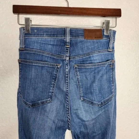 Madewell 11&quot; High Rise Skinny Jeans in Layne Wash Tencel Denim Edition Size 24