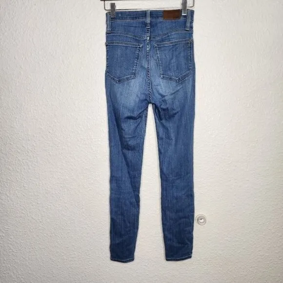 Madewell 11&quot; High Rise Skinny Jeans in Layne Wash Tencel Denim Edition Size 24