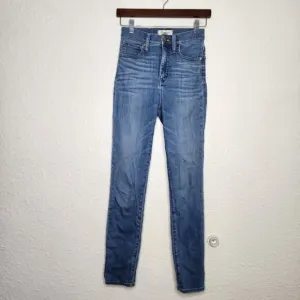 Madewell 11&quot; High Rise Skinny Jeans in Layne Wash Tencel Denim Edition Size 24