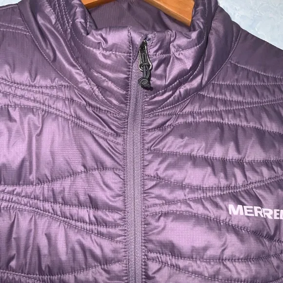 Merrell Terrain Insulated Lightweight Lavender Outdoors Sporty Zip Up Jacket XL