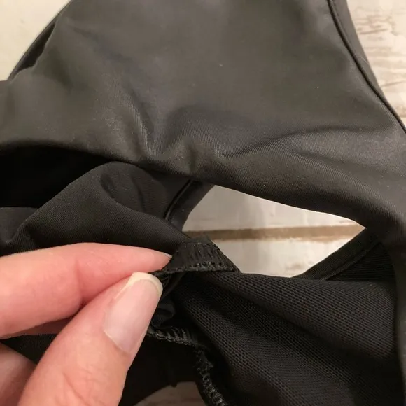 MICHI FLARE LONGLINE BRA BLACK XS