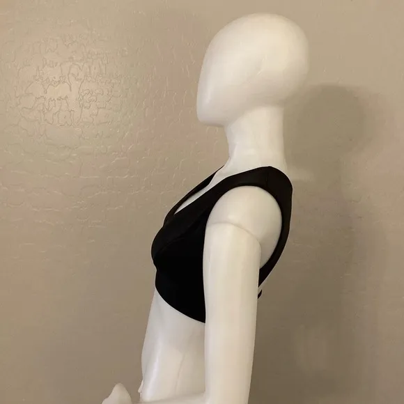 MICHI FLARE LONGLINE BRA BLACK XS