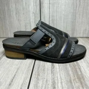 Naot Nifty Bohemian Heeled Chunky Sandal Slip On Slide Womens Size 10 EUR 41
