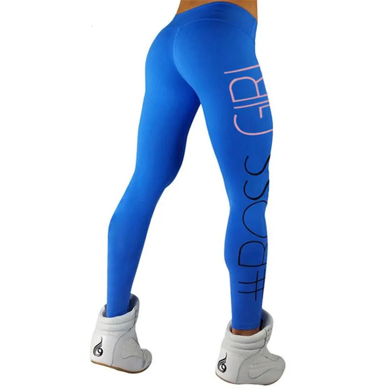 New Boss Girl Leggings in Blue, Sz S!