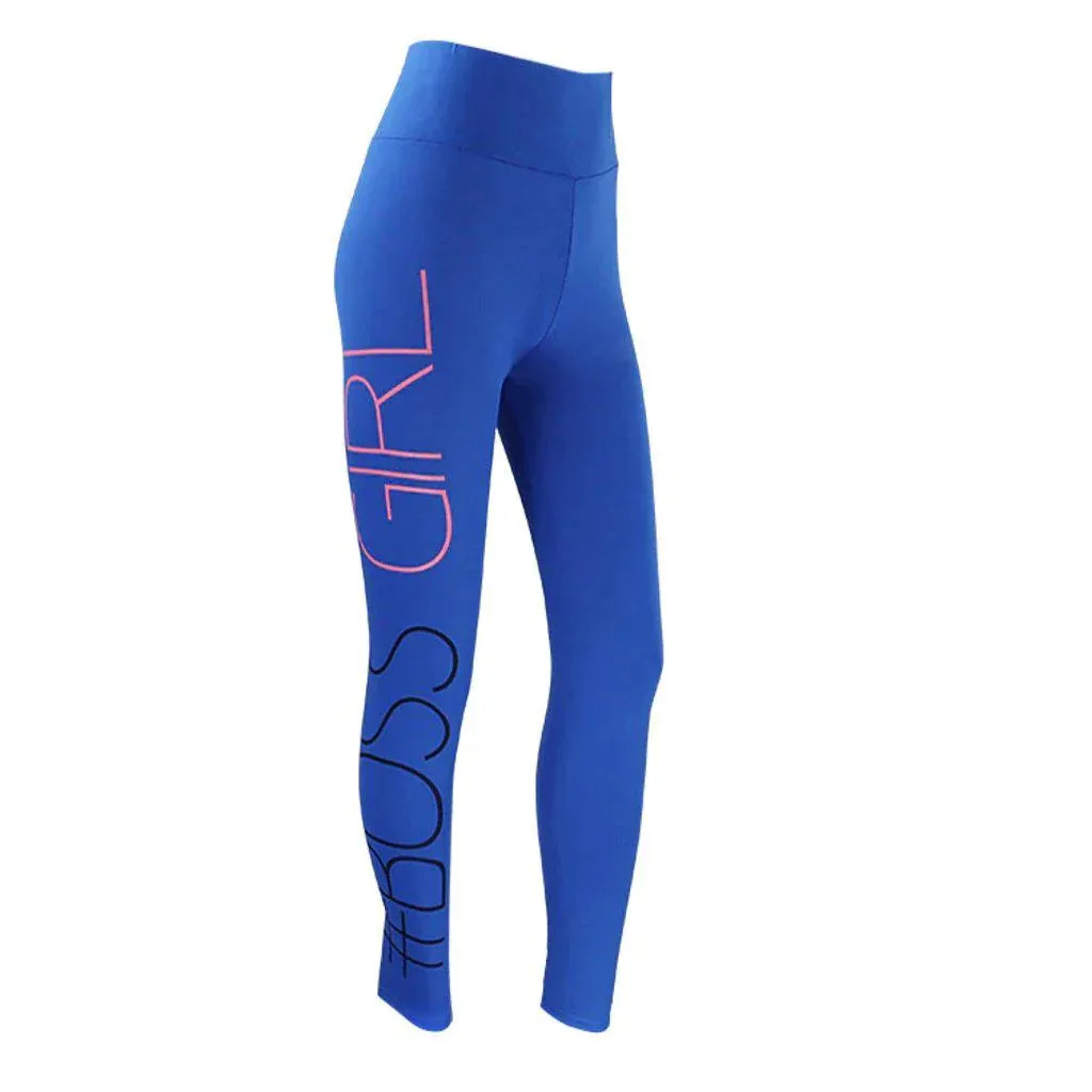 New Boss Girl Leggings in Blue, Sz S!