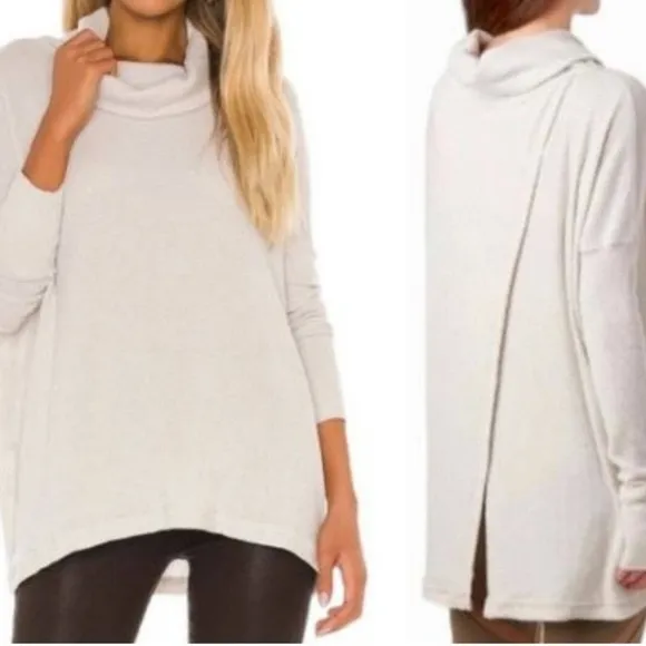 NEW Free People Juicy Long Sleeve Waffle Knit Thermal Top new with tag size L