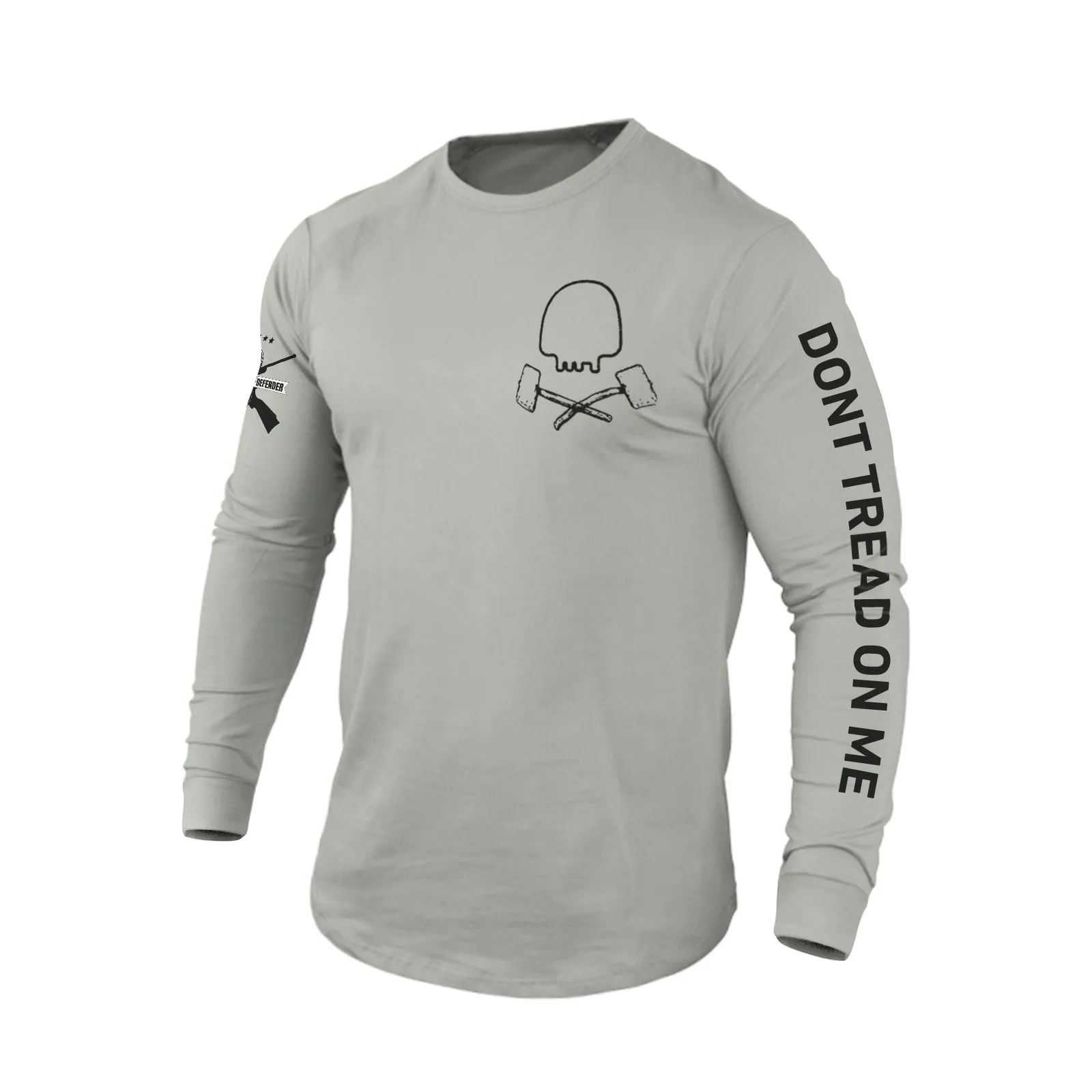 NO LUCK ALL WORK 100% COTTON GRAPHIC LONG SLEEVE T-SHIRT