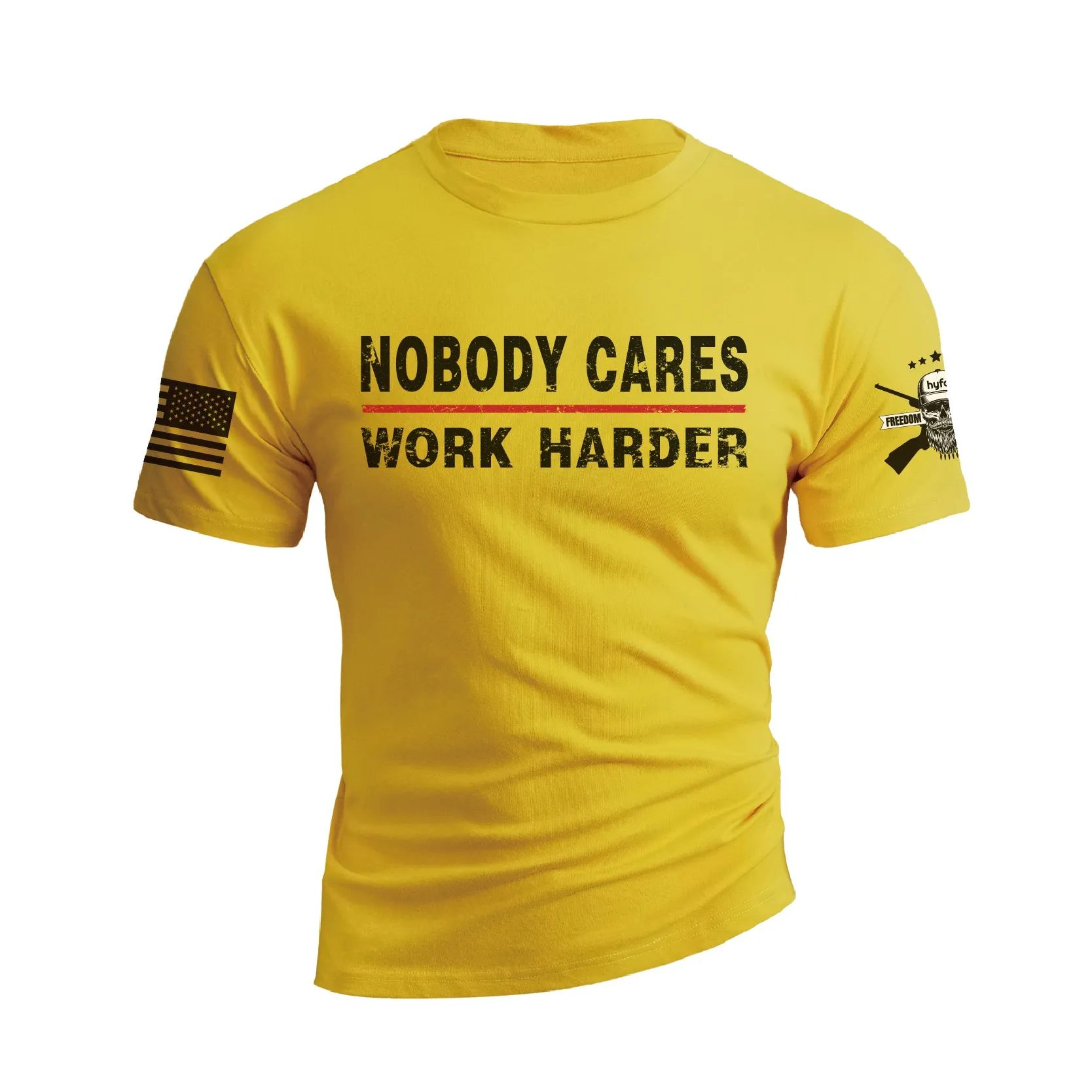 NOBODY CARES WORK HARDER 100% COTTON GRAPHIC TEE
