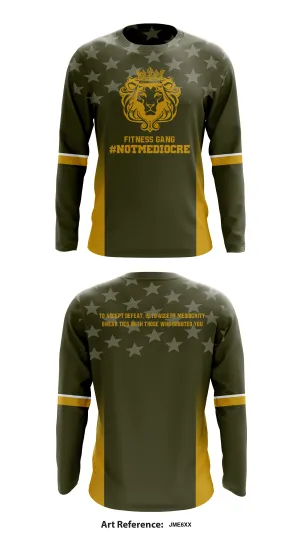 #NotMediocre Store 7964 Core Men's LS Performance Tee - jme6Xx