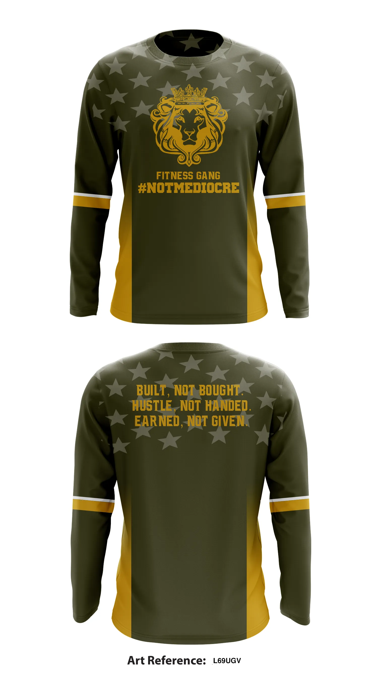 #NotMediocre Store 7964 Core Men's LS Performance Tee - L69ugV