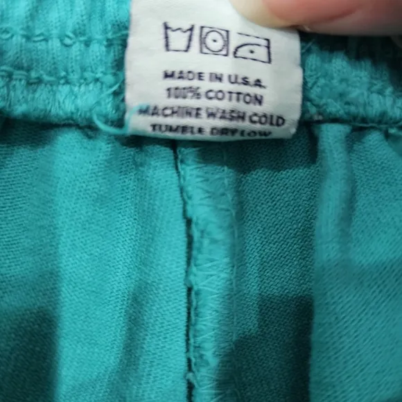 NWOT Sporty &amp; Rich Teal‎ Cotton Athletic Shorts Unisex XS