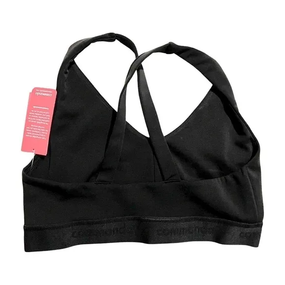 NWT COMMANDO Breathe Strappy Criss Cross Bralette Black Sz L
