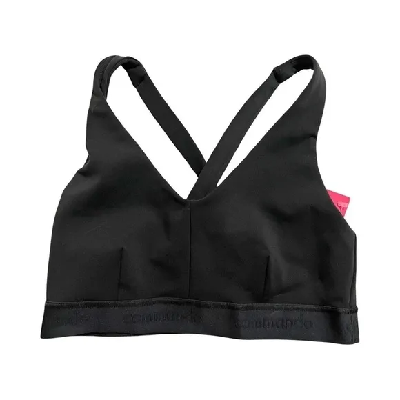 NWT COMMANDO Breathe Strappy Criss Cross Bralette Black Sz L