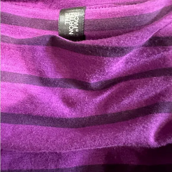 NWT The North Face Purple and Blue Striped Modal Blend Ava Maxi Skirt Si…