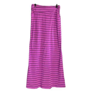 NWT The North Face Purple and Blue Striped Modal Blend Ava Maxi Skirt Si…