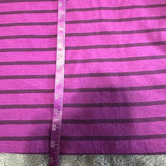 NWT The North Face Purple and Blue Striped Modal Blend Ava Maxi Skirt Si…