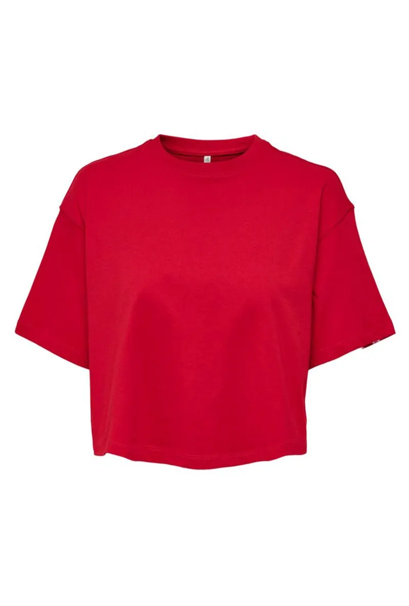ONLY MAY BOXY CROP PLAIN TOP
