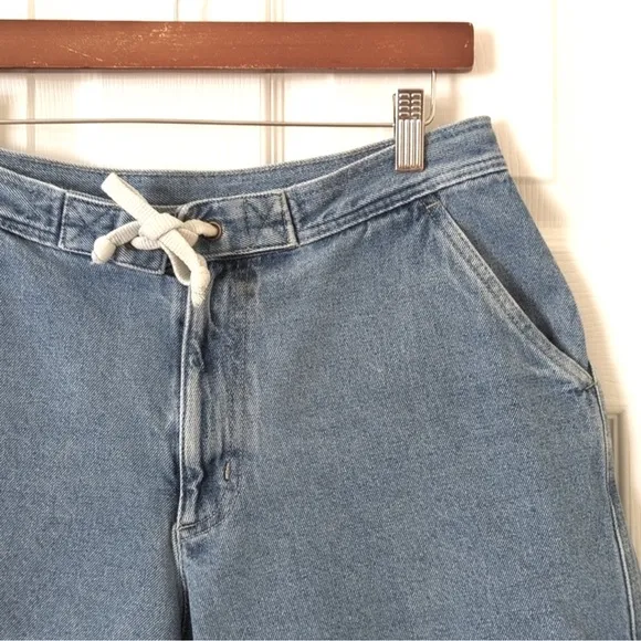 OP Ocean Pacific Vintage 90s High Waisted Blue Jean Denim Shorts XL or Jr 15 16
