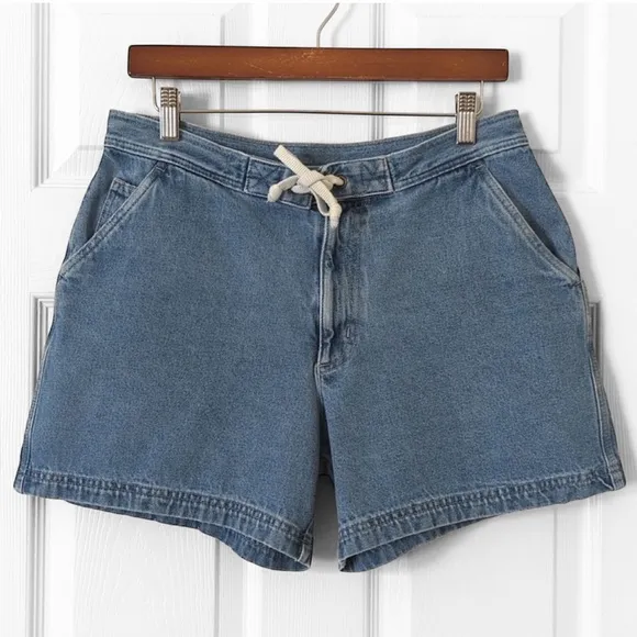 OP Ocean Pacific Vintage 90s High Waisted Blue Jean Denim Shorts XL or Jr 15 16