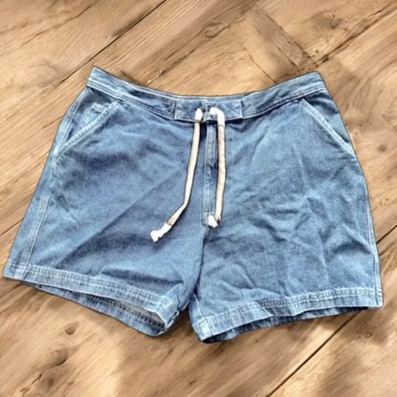 OP Ocean Pacific Vintage 90s High Waisted Blue Jean Denim Shorts XL or Jr 15 16