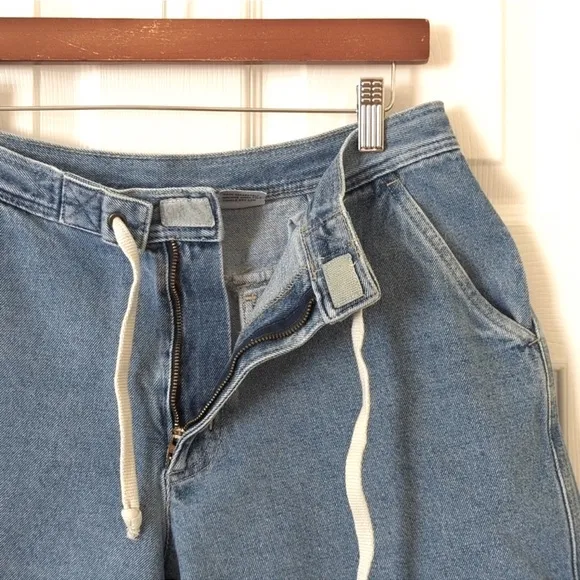 OP Ocean Pacific Vintage 90s High Waisted Blue Jean Denim Shorts XL or Jr 15 16