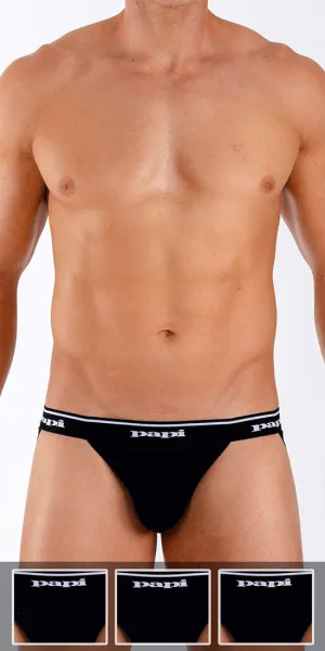 Papi 705910-001 3-Pack - Jockstrap Black (3 Units)