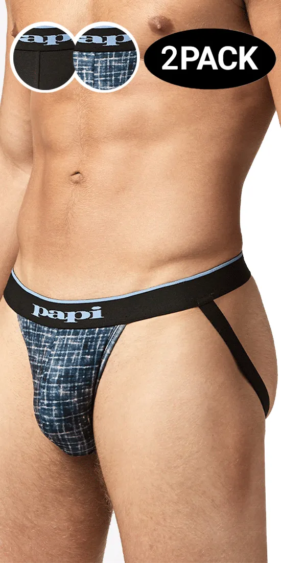 Papi Umpa049 Microflex Jockstrap Blue-texture