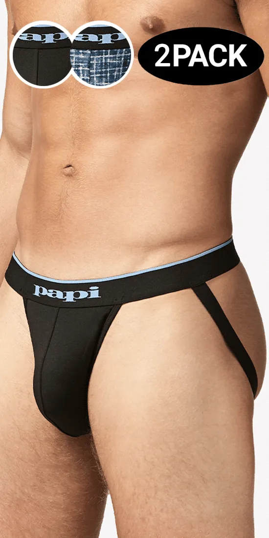 Papi Umpa049 Microflex Jockstrap Blue-texture