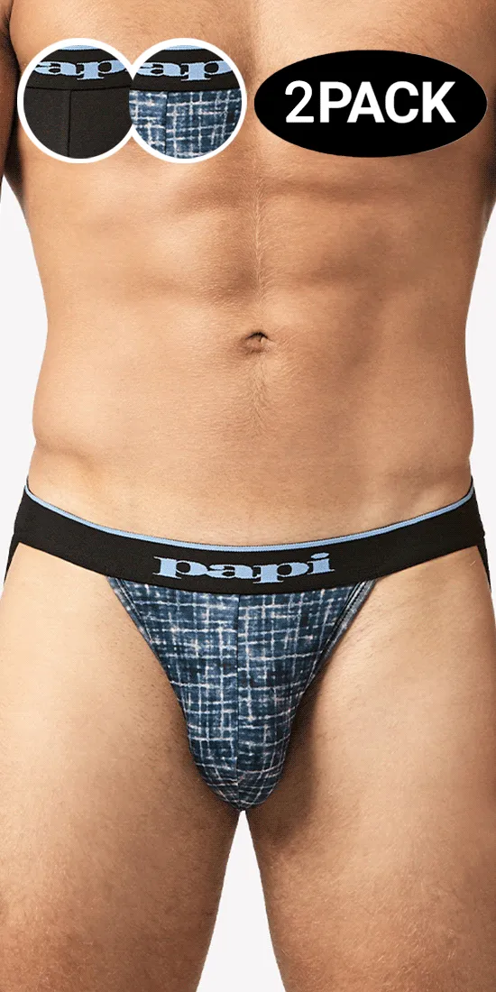 Papi Umpa049 Microflex Jockstrap Blue-texture