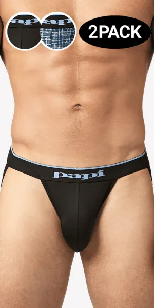 Papi Umpa049 Microflex Jockstrap Blue-texture
