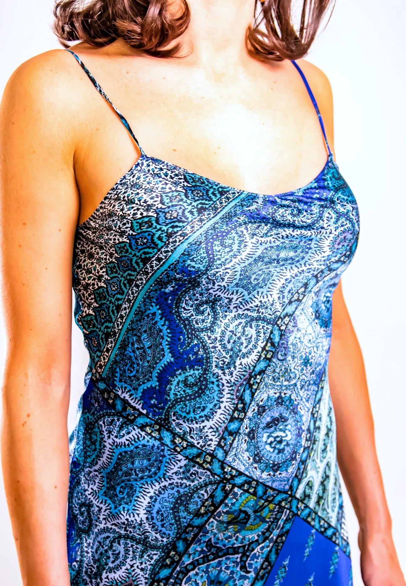 Pasha Blue Short Cami Dress