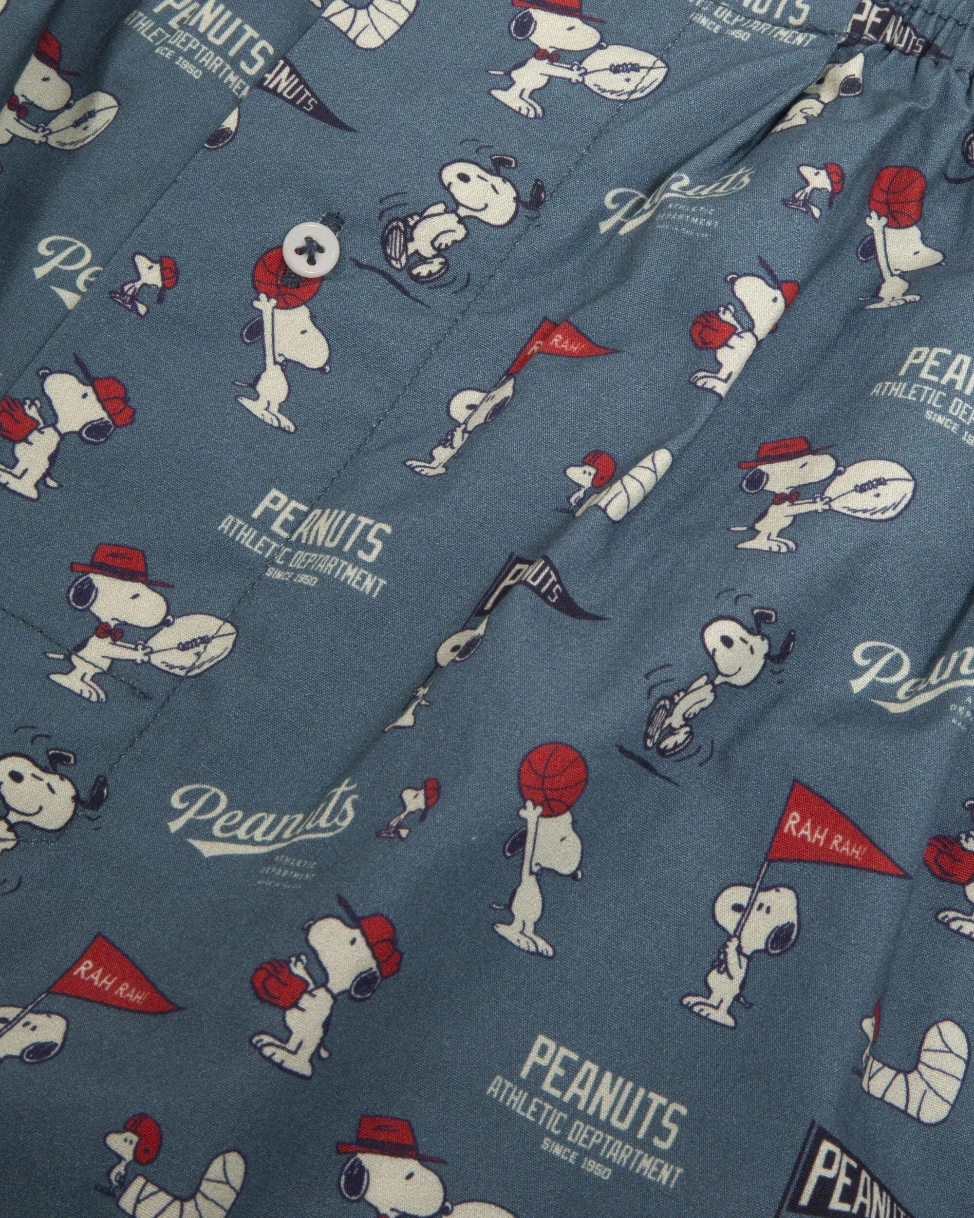 Peanuts Athletic Boxers Blue