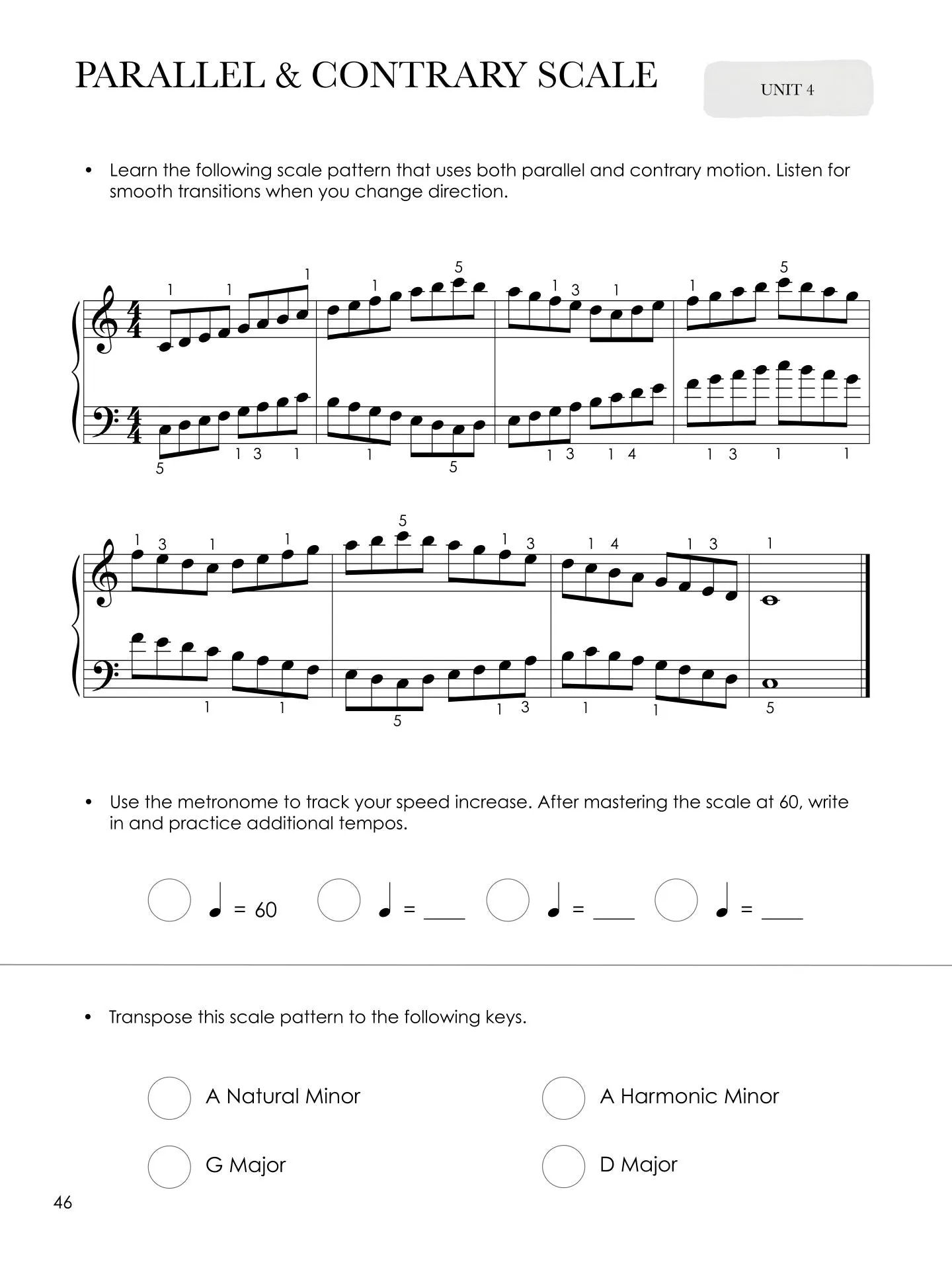 Piano Safari - The Advancing Pianist: Technique Book 1