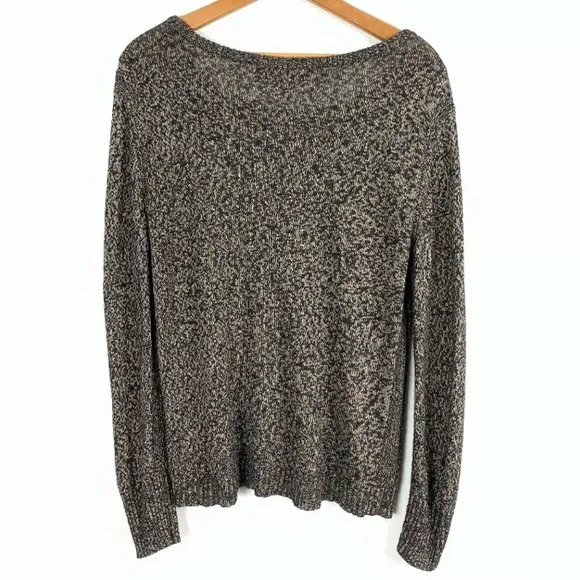 Rag &amp; Bone Angora Blend Multicolored Boatneck Scoop Neck Knit Sweater