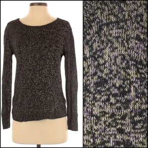 Rag &amp; Bone Angora Blend Multicolored Boatneck Scoop Neck Knit Sweater