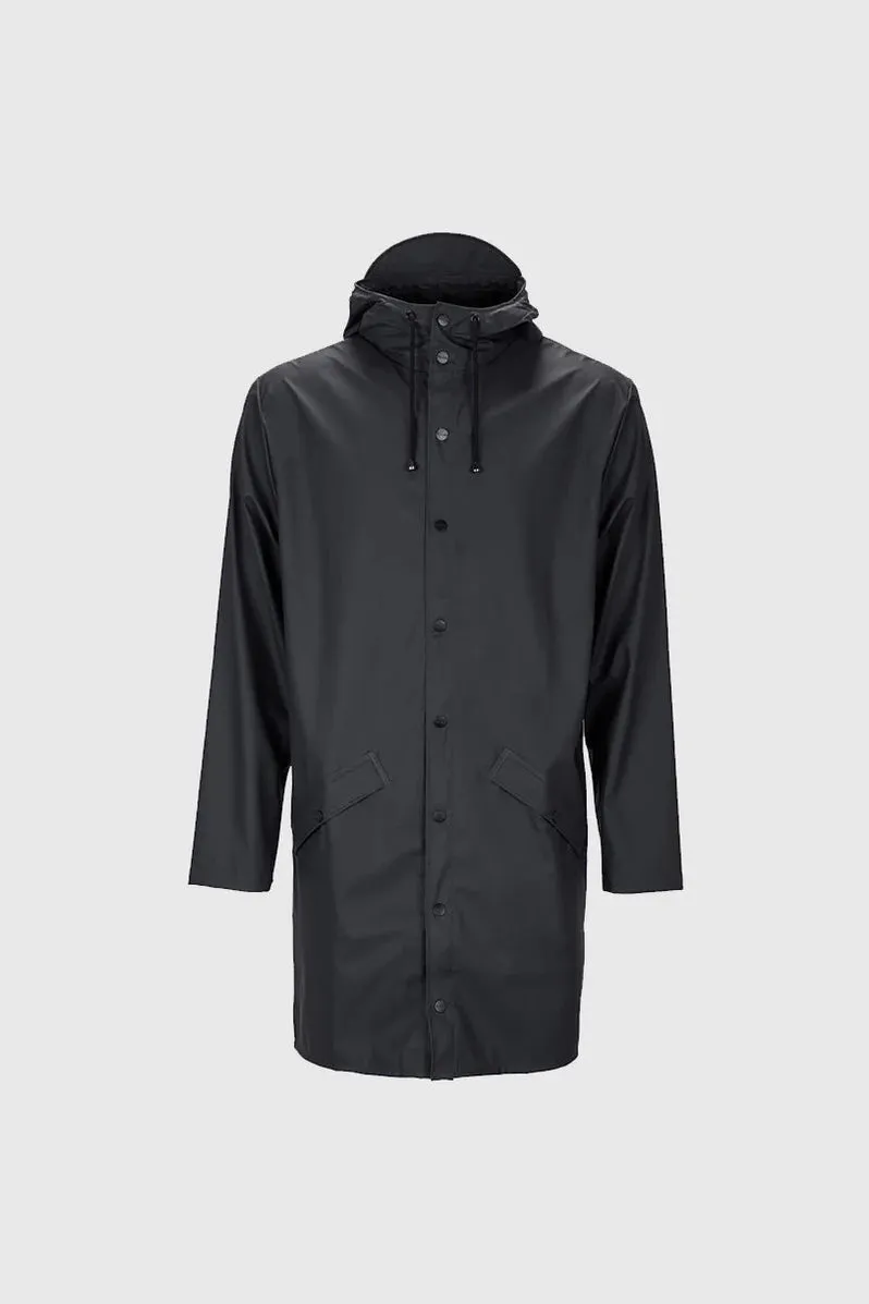 Rains Long Jacket - Black