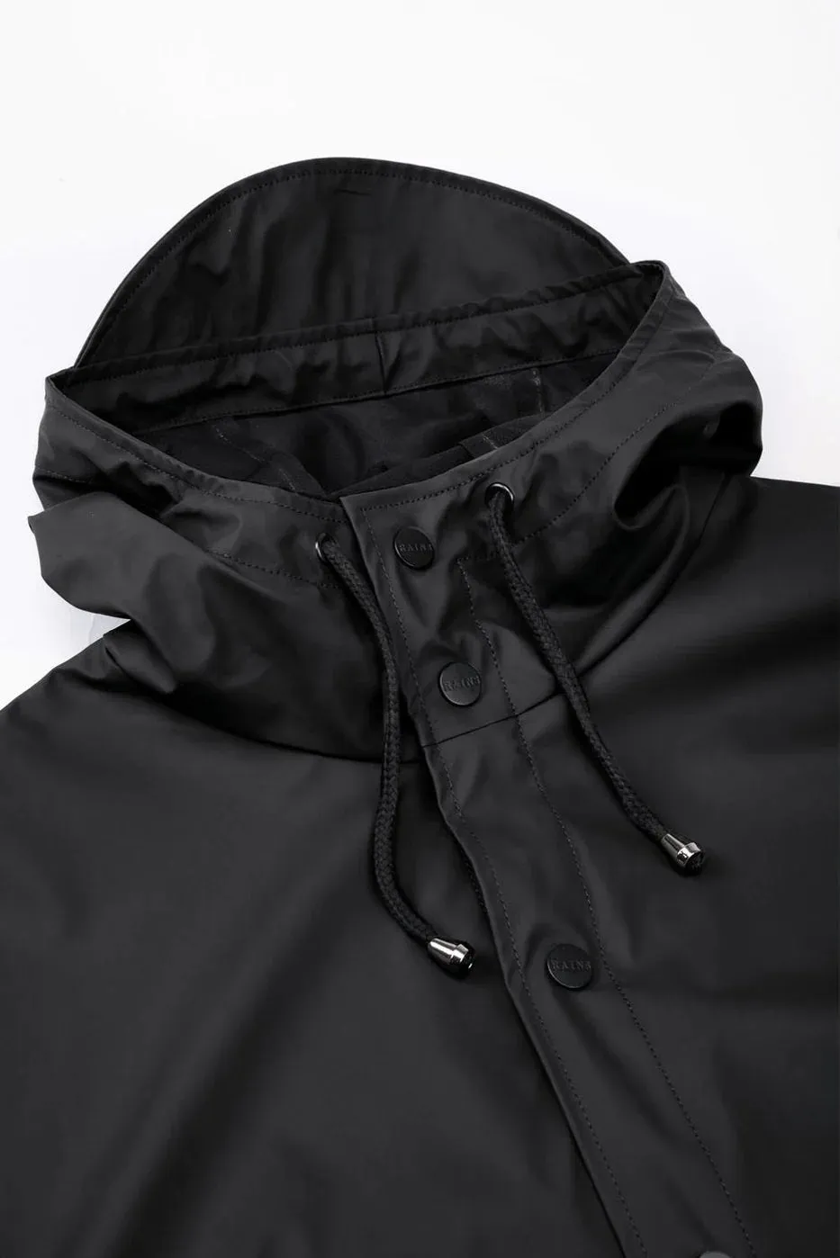 Rains Long Jacket - Black