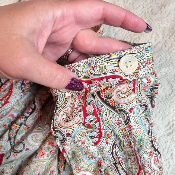 Ralph Lauren blue label paisley maxi skirt