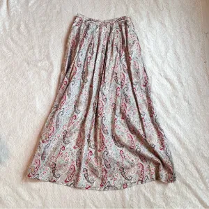 Ralph Lauren blue label paisley maxi skirt
