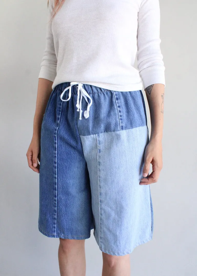 RCYCLD Eco-Denim Wide Leg Jort