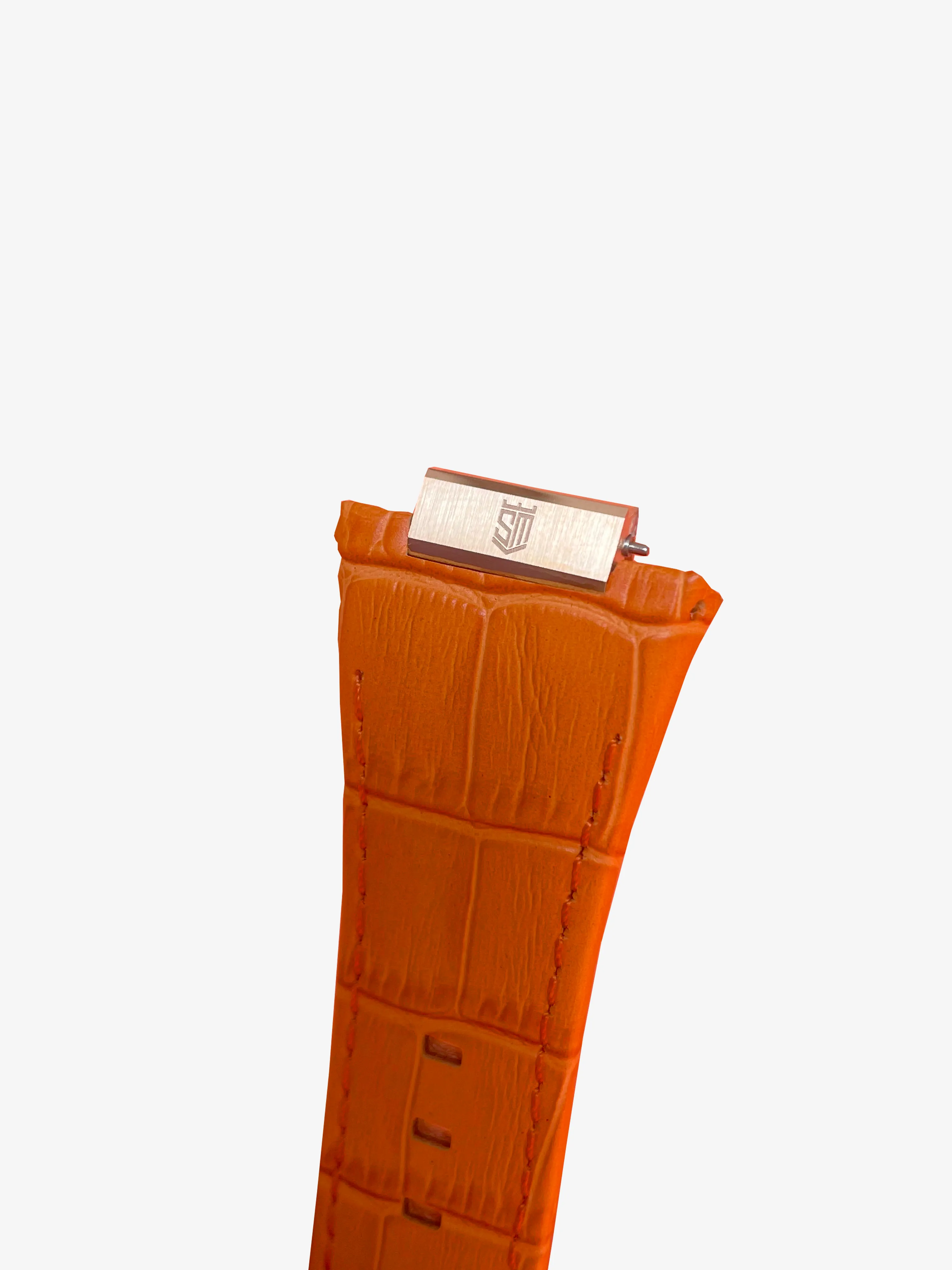 Red Orange Alligator - Rose Buckle