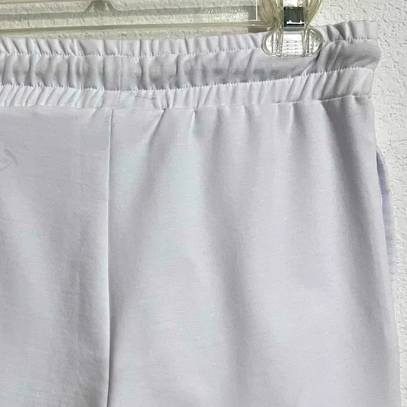 Resort World Designed by MACEOO White Stretch Knit Shorts New Medium
