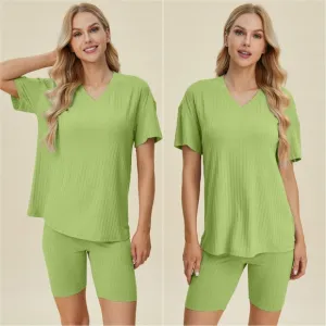 Ribbed Harmony Set - Yellow Green