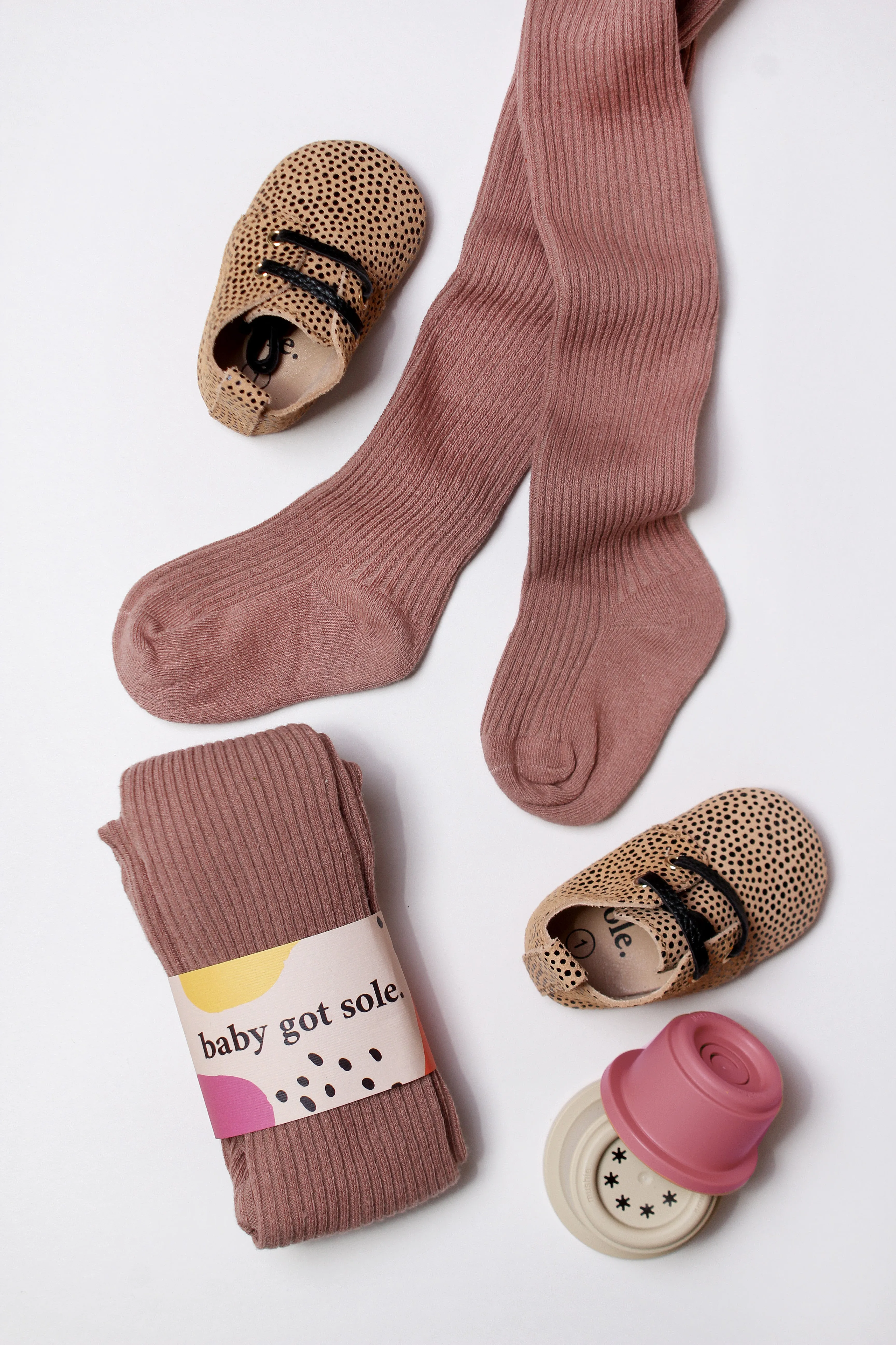 Ribbed Knit Tights