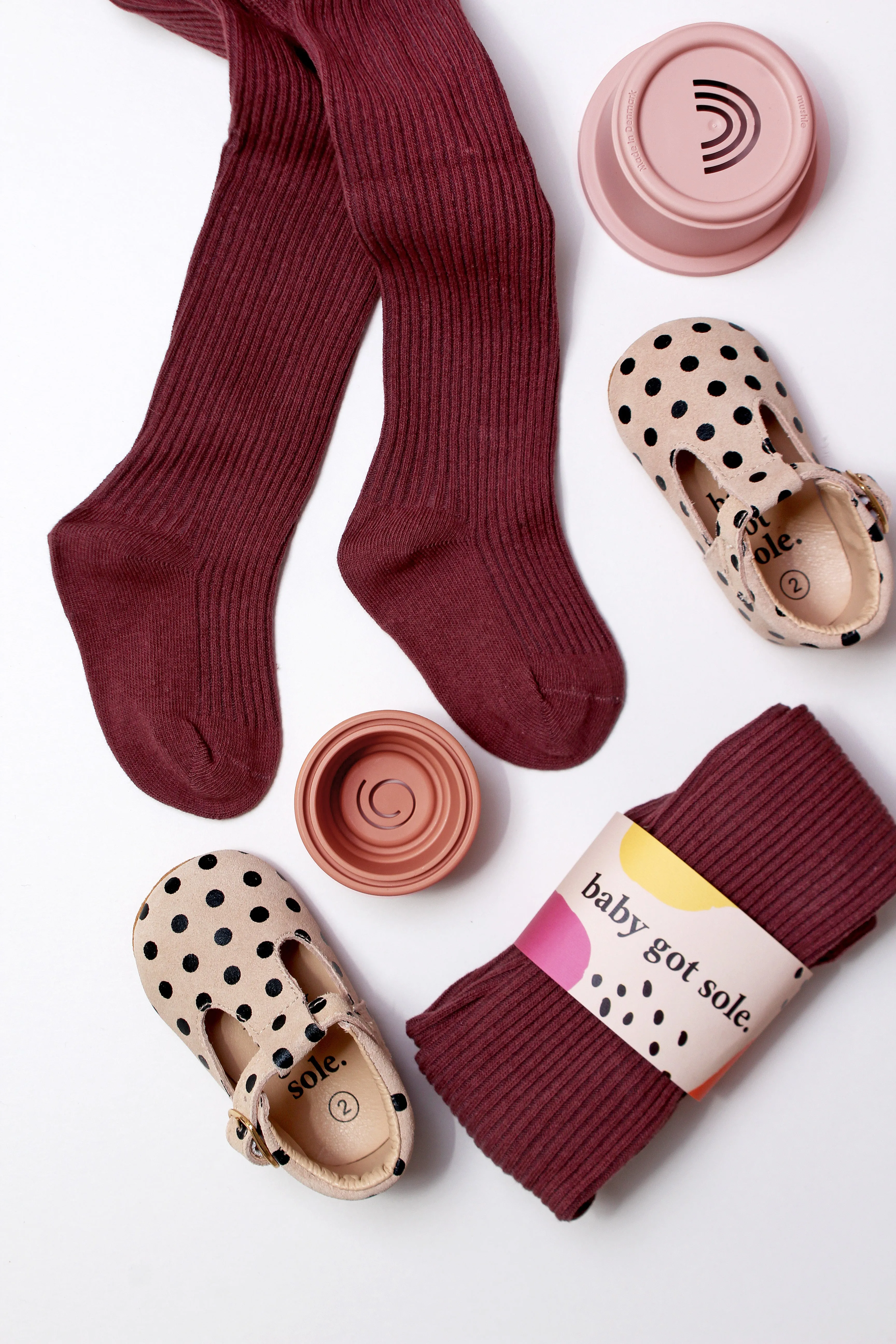 Ribbed Knit Tights