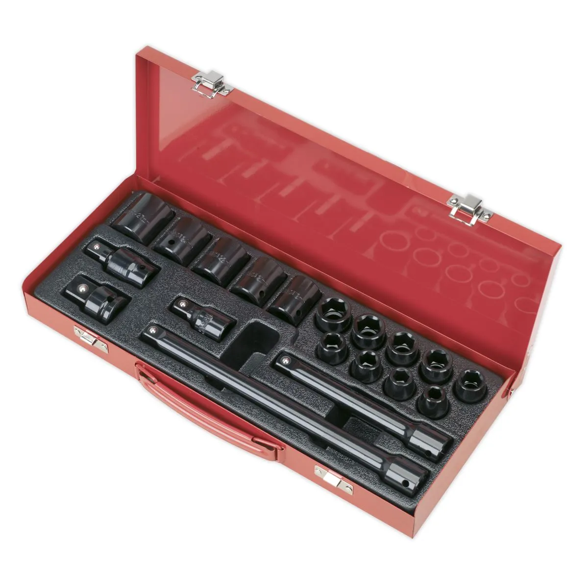 Sealey Premier Impact Socket Set 19pc 1/2"Sq Drive Metric