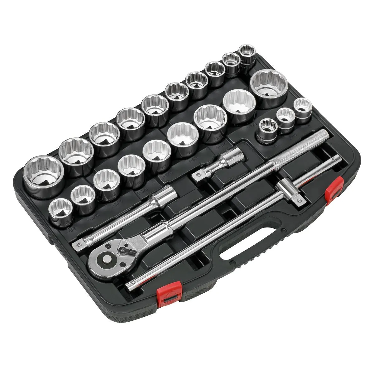 Sealey Premier Socket Set 26pc 3/4"Sq Drive 12-point WallDrive®