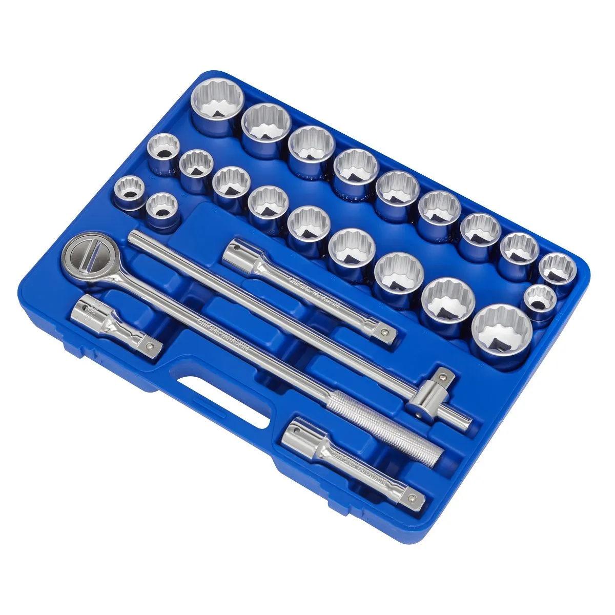 Sealey Premier Socket Set 26pc 3/4"Sq Drive 12-point WallDrive®