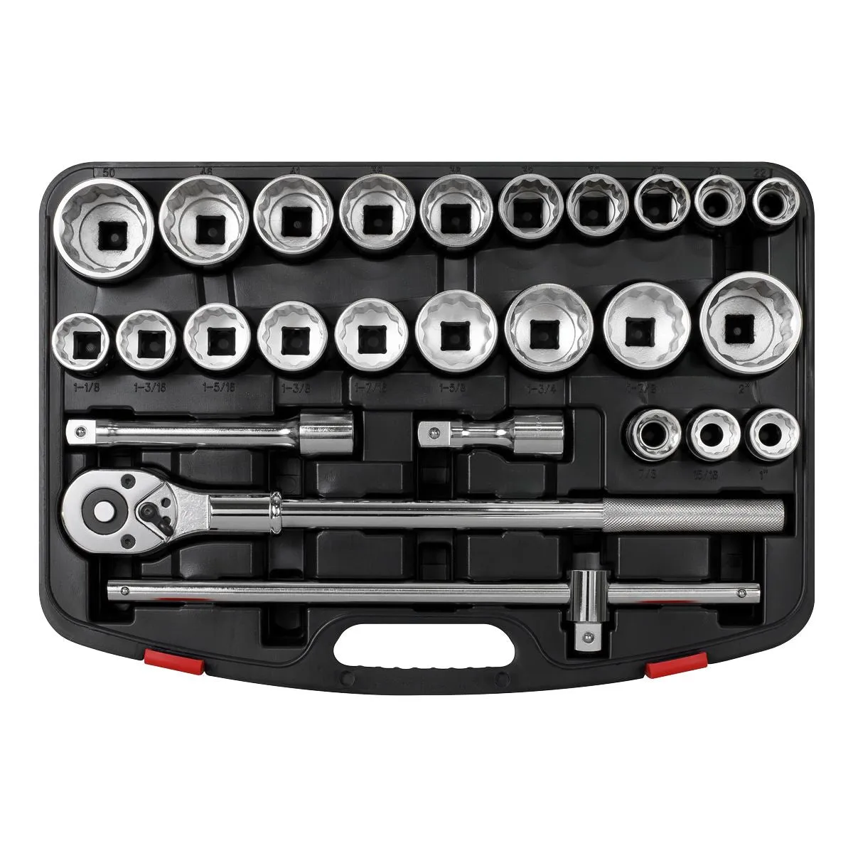 Sealey Premier Socket Set 26pc 3/4"Sq Drive 12-point WallDrive®
